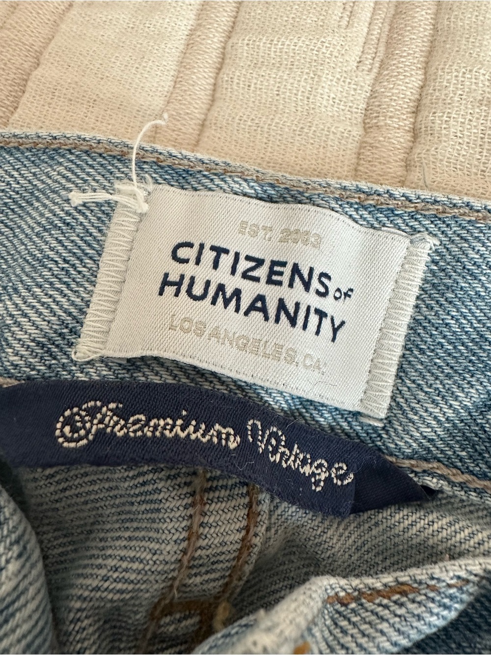 Citizens of Humanity Horseshoe Light Blue Denim Jeans
